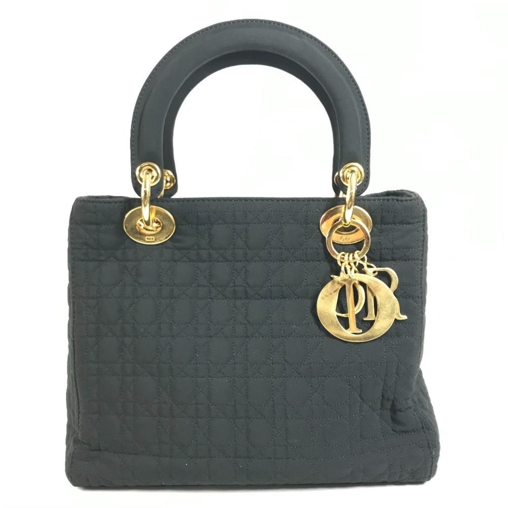 Christian Dior Dior Lady Cannage handbag, tote bag, nylon, black.